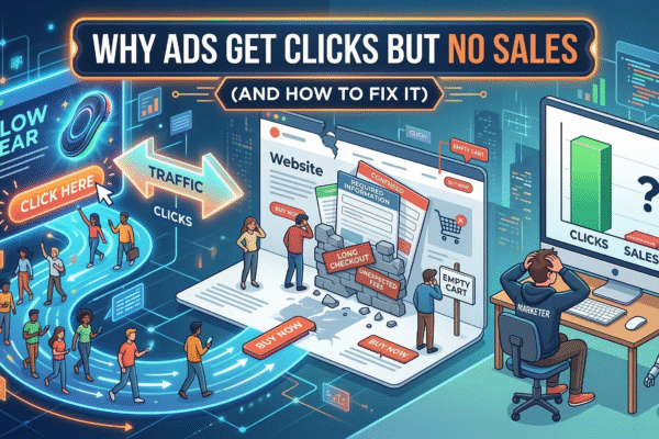 Why Your Ads Get Clicks But No Sales (And How to Fix It)
