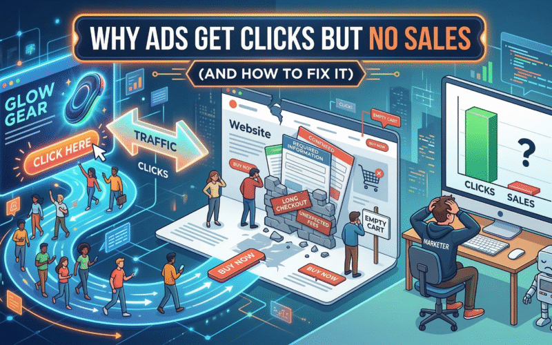 Why Your Ads Get Clicks But No Sales (And How to Fix It)